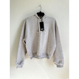 Dr. Denim Women's Estrid Hoodie Hooded Sweatshirt size M in oatmeal grey